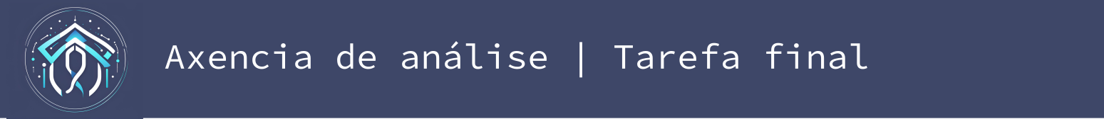 Tarefa final da axencia de análise Tarefa final da axencia de análise