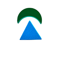 media luna verde y triángulo