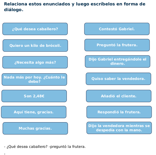 Dialógo ejercicio