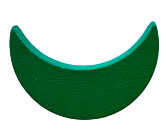 Preposición Media luna horizontal verde