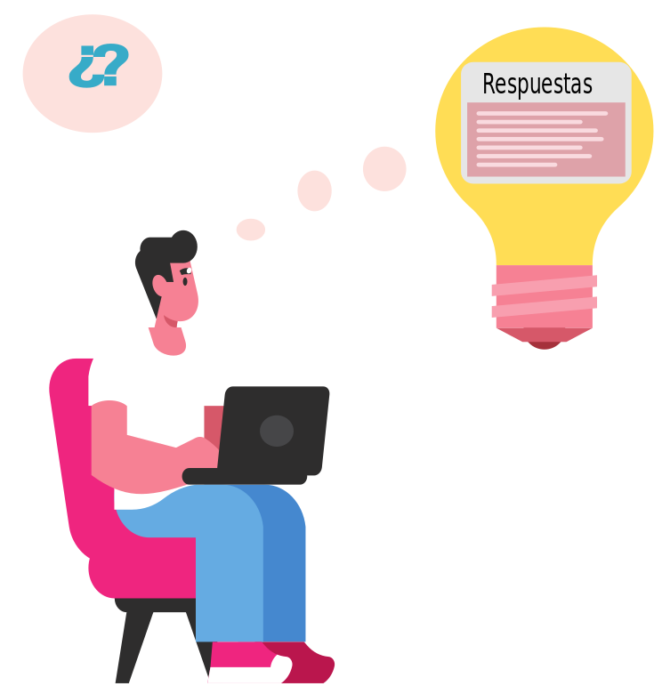 Chico pensando y escribiendo la respuesta a las preguntas