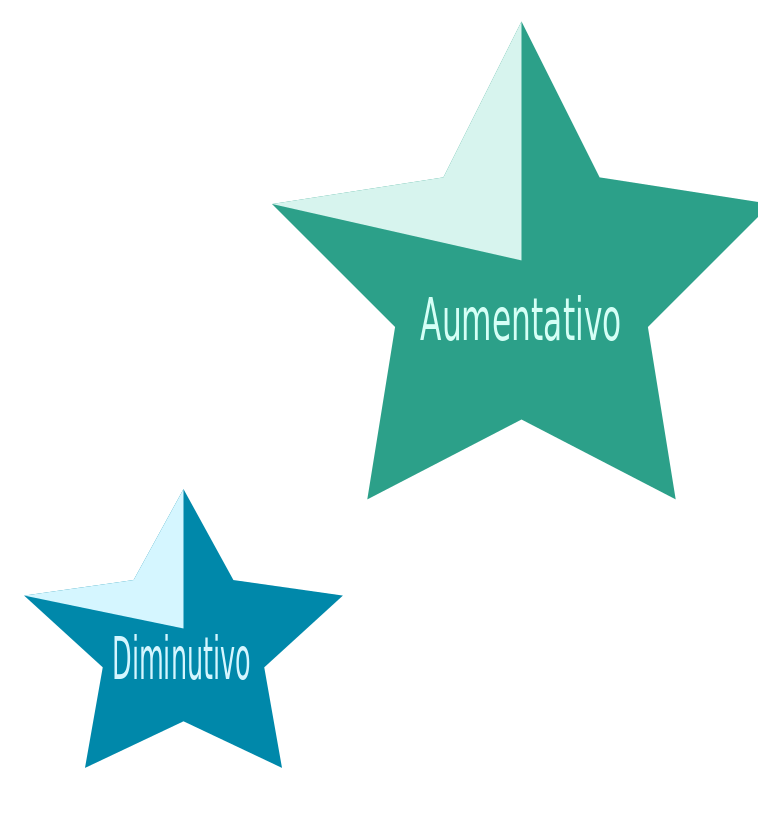 Dos estrellas una grande y otra pequeña