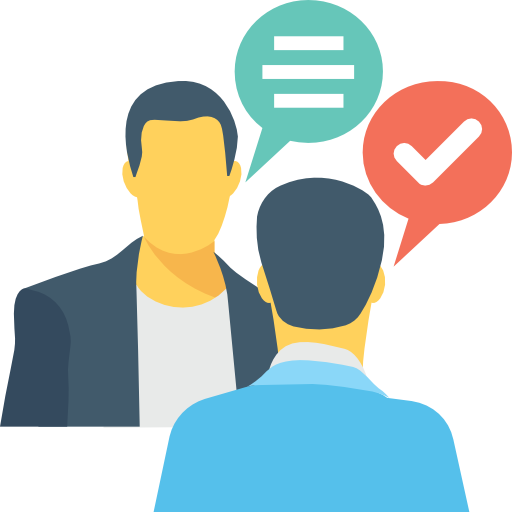 Dos personas hablando