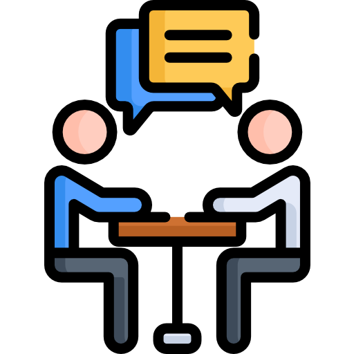 Dos personas hablando