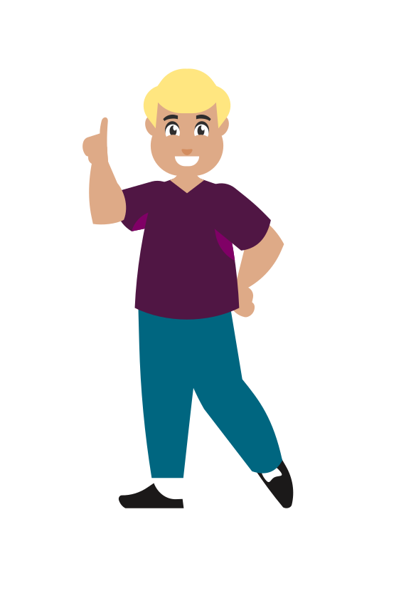 Persona en actitud positiva