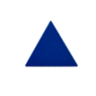 Pirámide azul grande