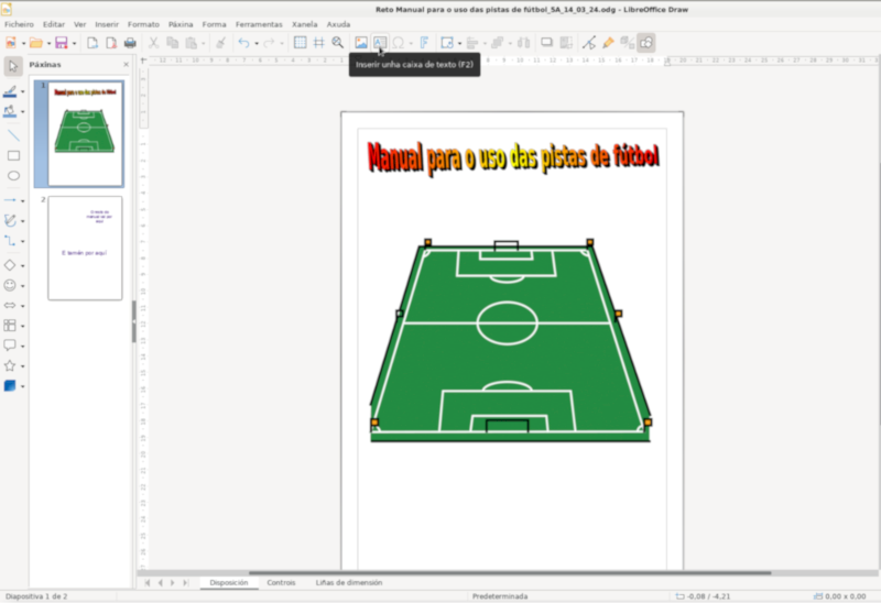 Inserir unha caixa de texto