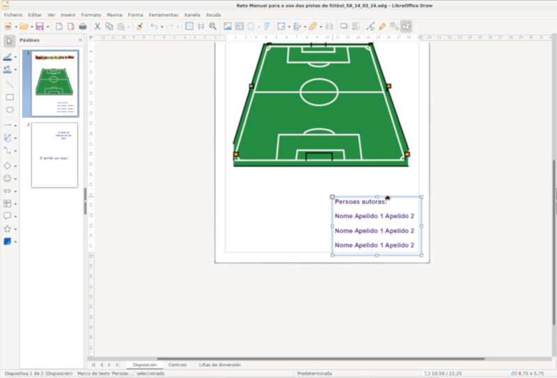 Inserir unha caixa de texto 3a
