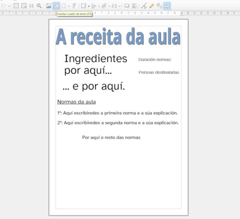 Onde colocar o resto normas