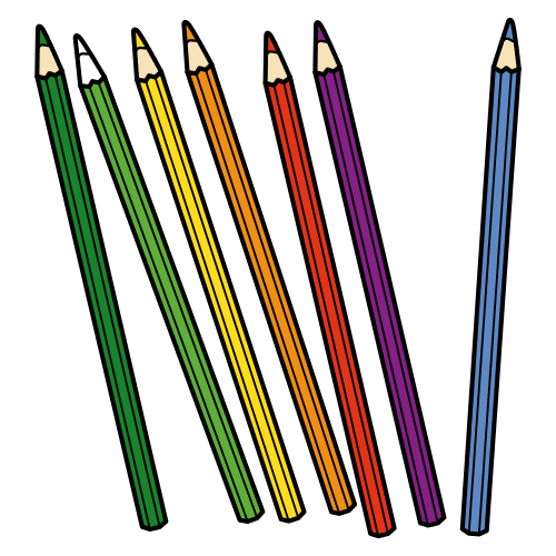 Pictograma lapices de cores