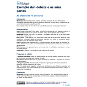 Exemplo de texto oral, o debate