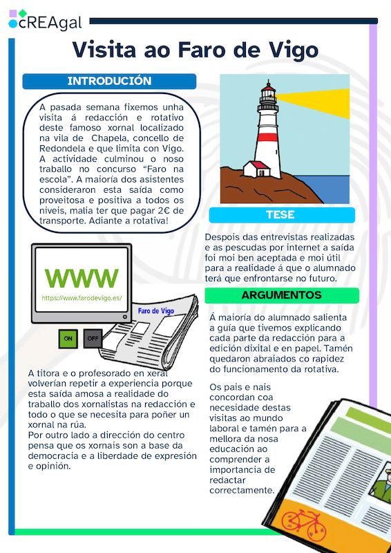 Imaxe dos argumentos do texto de opinión