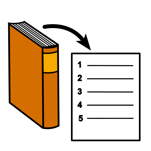 Pictograma dun índice