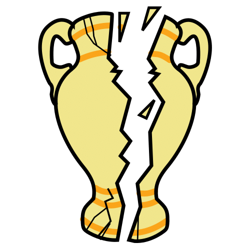 Pictograma de un obxecto roto