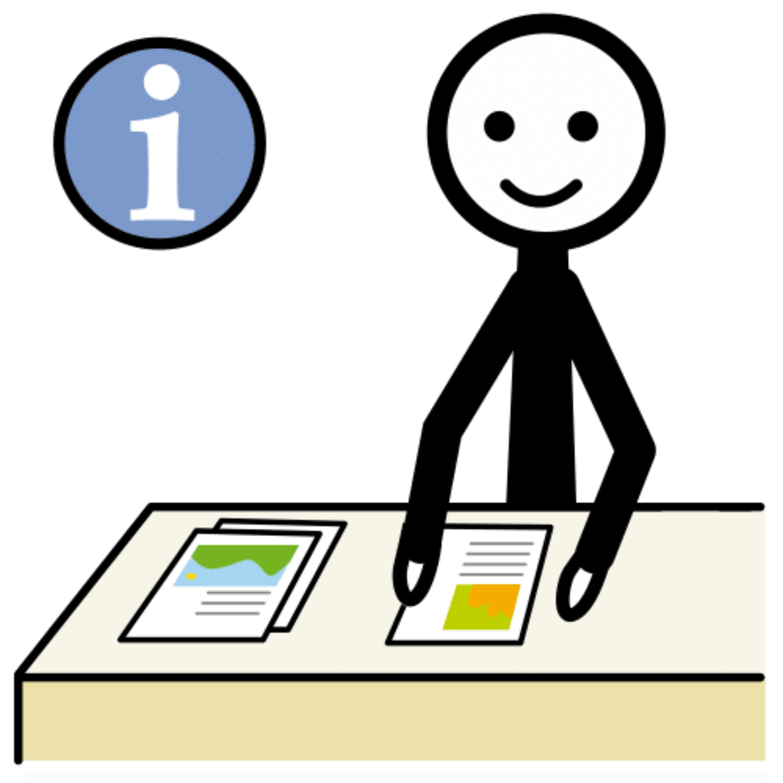 Pictograma representando promoción turística