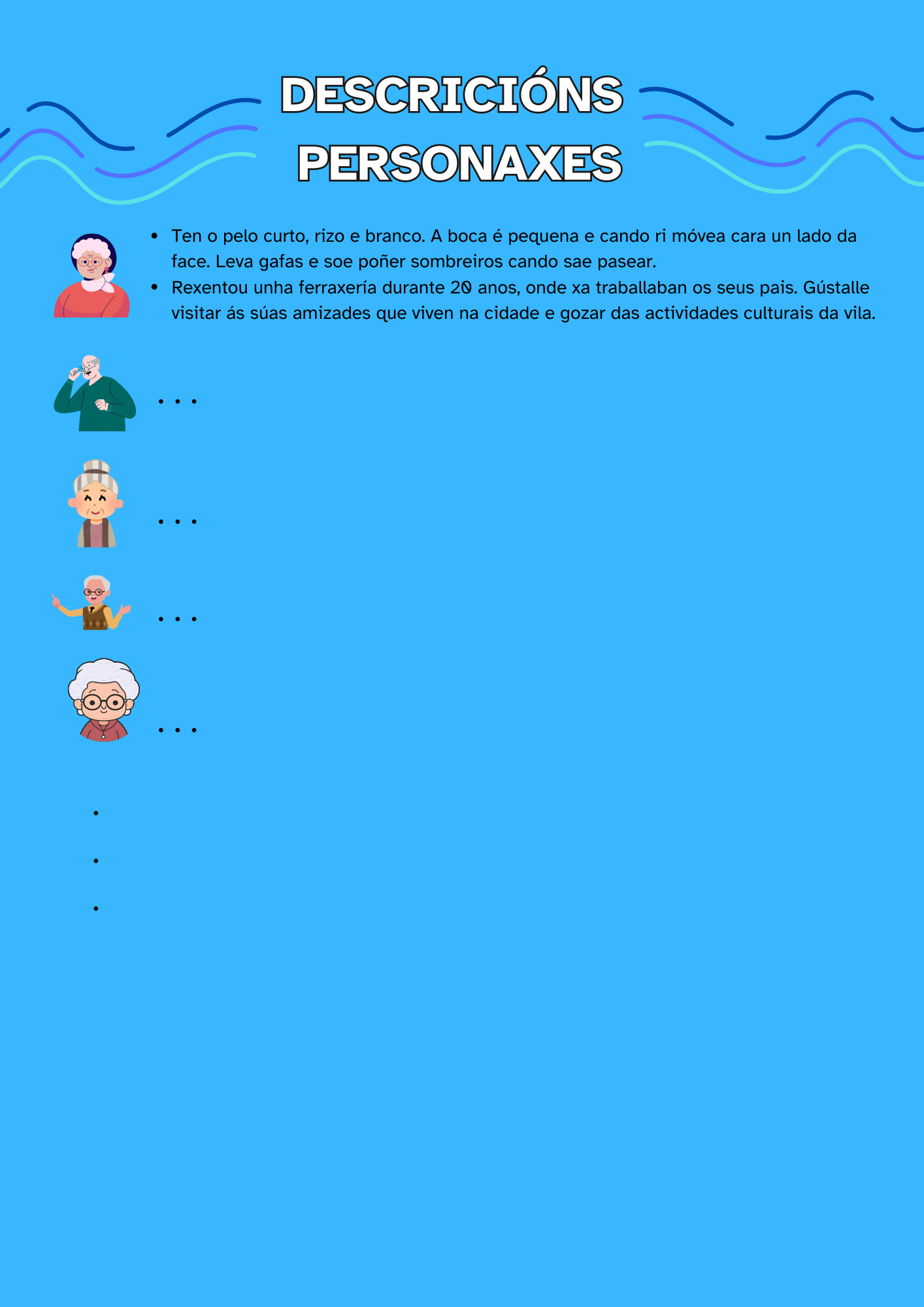 Descricións personaxes