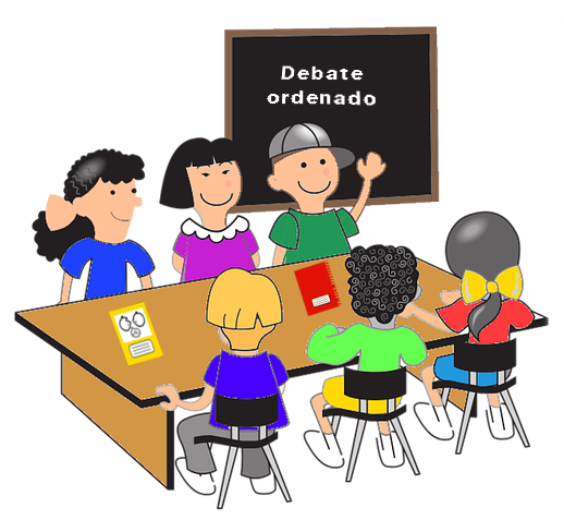 Alumnos debatindo