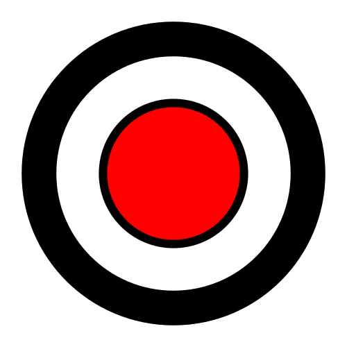 Pictograma que representa un botón de gravación.