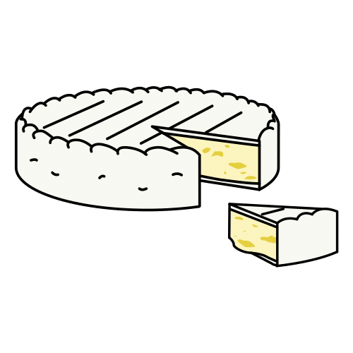 Queso con una porción cortada