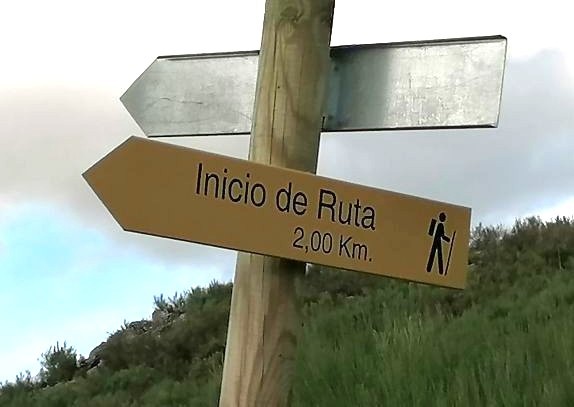 Indicador de inicio de una ruta
