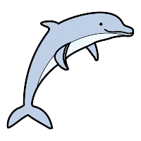 Pictograma de un delfín