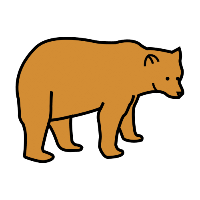 Pictograma de un oso (Arasaac) Pictograma de un oso