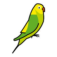 Pictograma de un periquito (Arasaac) Pictograma de un periquito