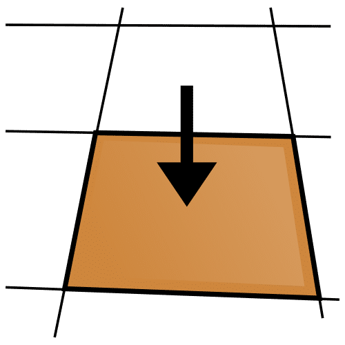 Baldosa cuadrada y coloreada