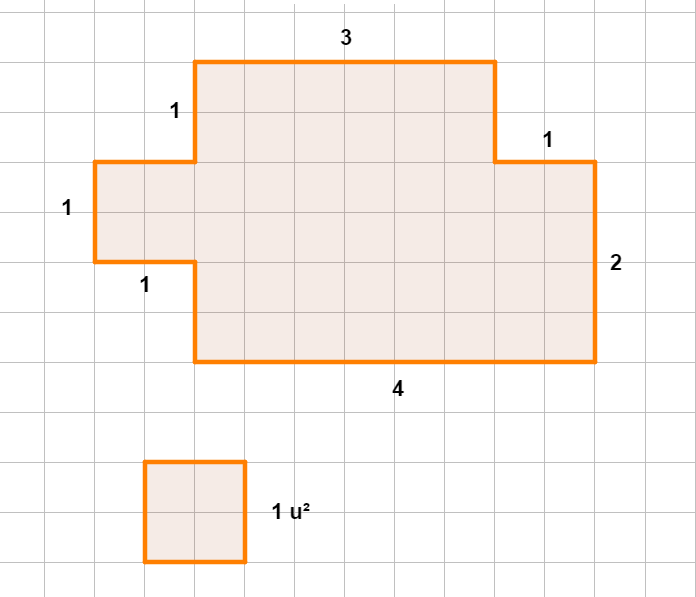 Polígono dividido en cuadrados