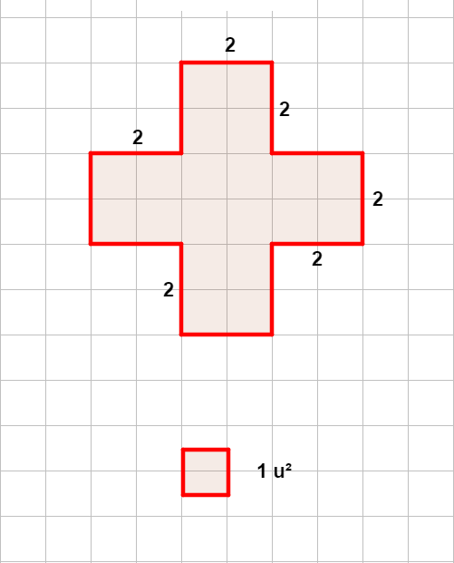 Polígono dividido en cuadrados