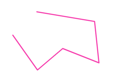 Cadena de segmentos creando una línea poligonal