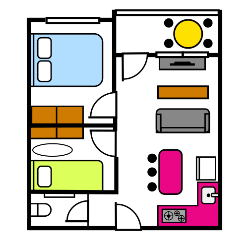Plano de una vivienda