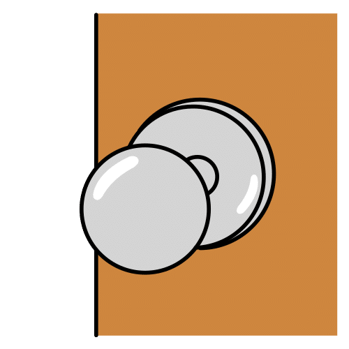 Pomo con forma esférica