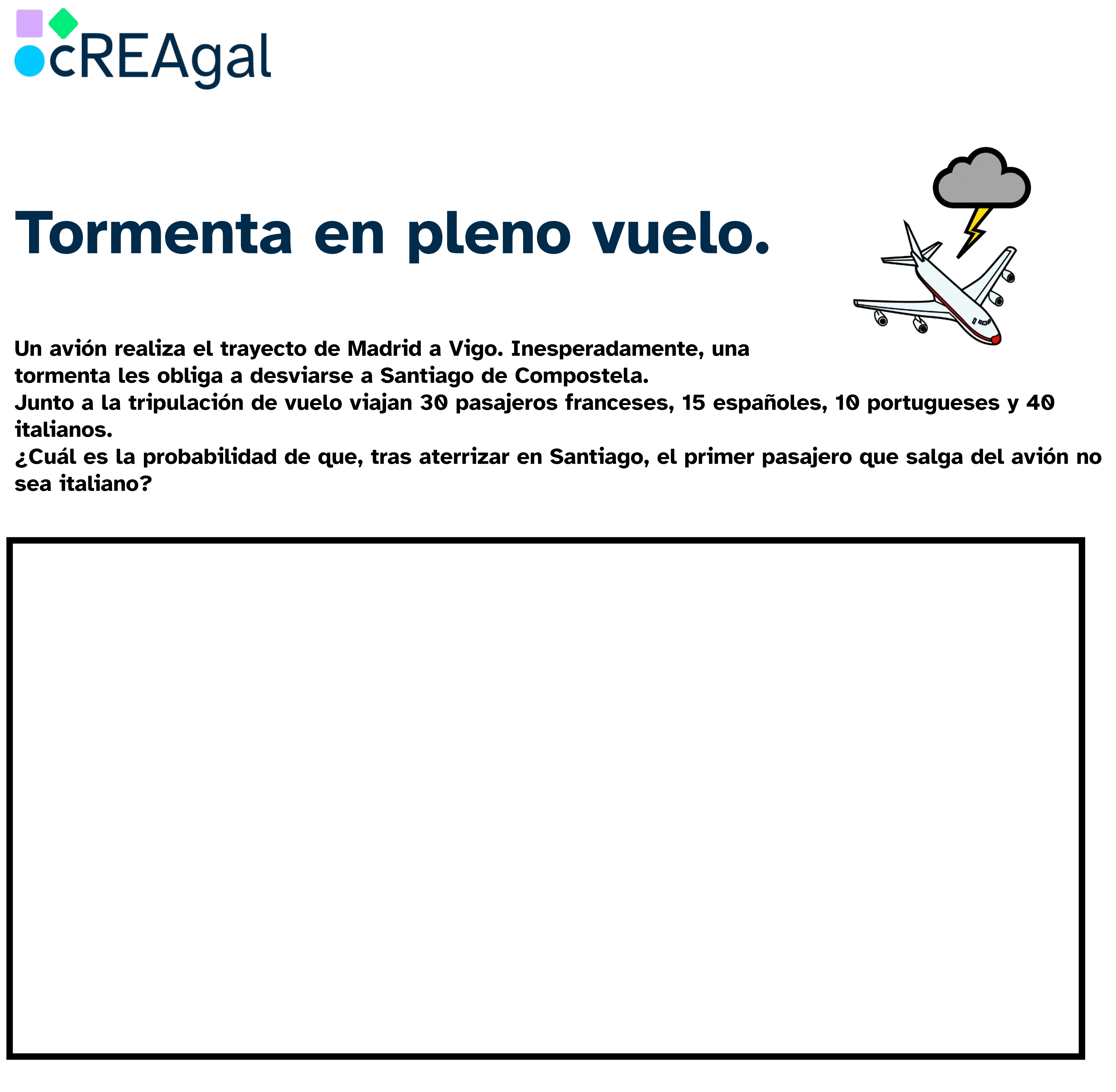 Tormenta en pleno vuelo