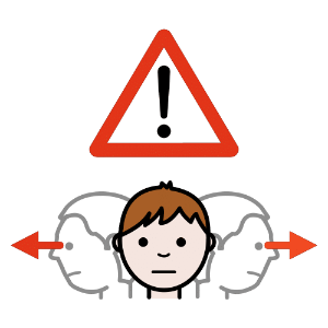 Pictograma que representa que debemos prestar atención