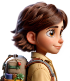 Exploradora mirando de perfil