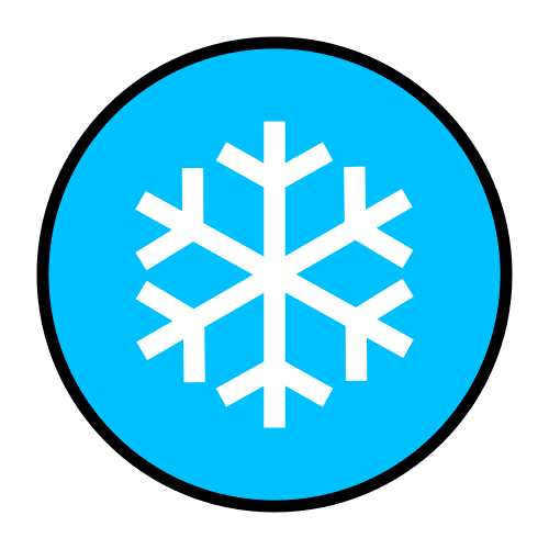 Pictograma que representa un copo de nieve