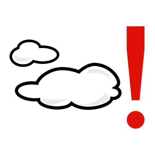 Pictograma que representa un día nublado