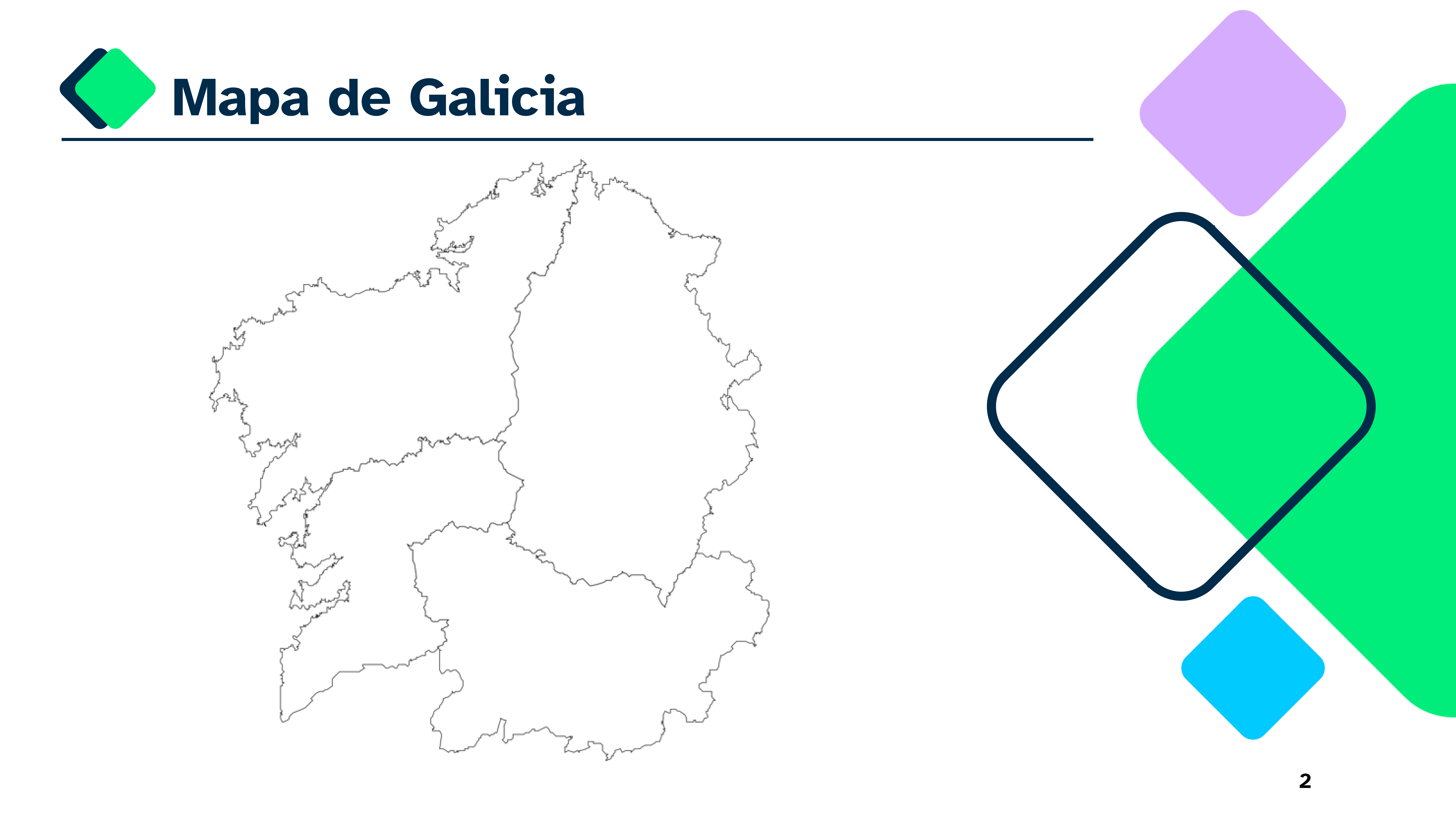Plantilla mapa de Galicia (cREAgal) Plantilla en blanco de un mapa de Galicia