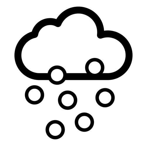 Pictograma que representa que nieva