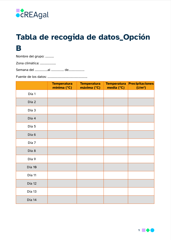 Imagen ficha recogida datos reto opción B