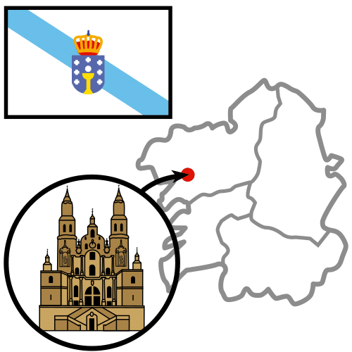 Imagen que representa la ciudad de Santiago de Compostela