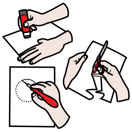 Pictograma que representa a acción de construír