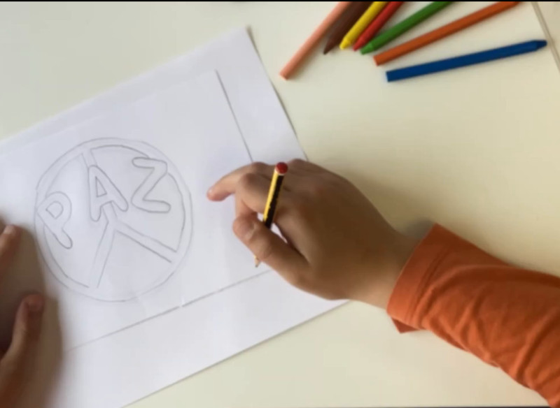 Paz (cREAgal) Debuxo dun símbolo que representa a paz