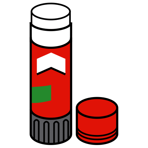 Pegamento (ARASAAC) Pictogrrama dun pegamento coa tapa aberta