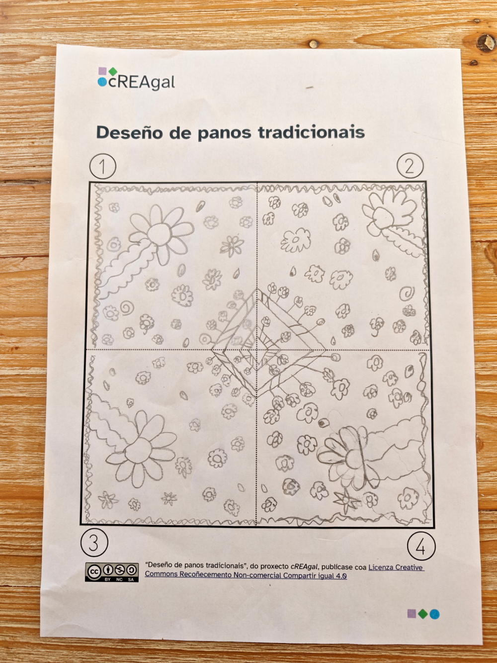 Imaxe do modelo para elaboración do pano