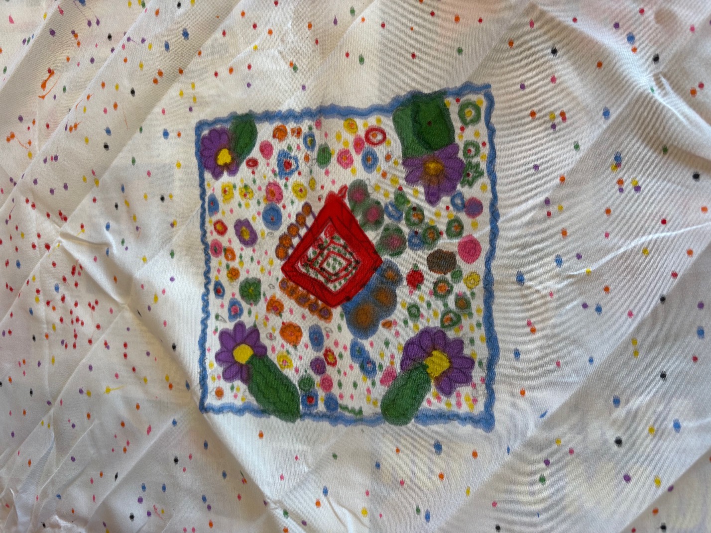 Imaxe do pano rematado.