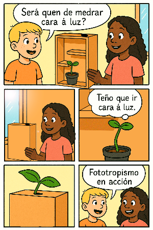 Fototropismo en acción