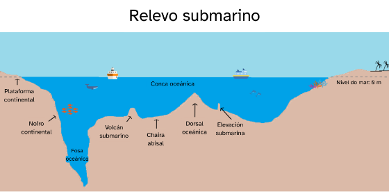 Representación do relevo submarino