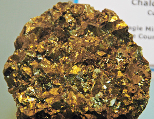 Mostra de calcopirita